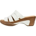 thumbnail image 3 of Women's Rialto Valora Comfort Clog Sandals White Size 9M, 3 of 6