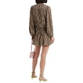 thumbnail image 6 of Joie Womens Essex Silk Crepe De Chine Mini Dress 4 Espresso Multi - NIB $398, 6 of 7