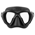 thumbnail image 2 of Visor Máscara Adulto CRESSI  Quantum Negro Dos Lentes Transparentes Bajo Volumen Antiempañante, 2 of 6