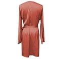 thumbnail image 4 of Women's Elegant V Neck Satin Dress With Waist And Low Cut Hijab for Women Scarf Dresses for Women Party Long Sleeve Scarfs for Women Packs Dress for Girls Girls Hijab Dresses for Ladies Fashion Hijab, 4 of 4