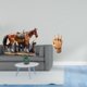 thumbnail image 2 of Figura de caballo,Figura coleccionable de caballo en miniatura,Adorno de caballo de resina,estatua de animal,decoración para el hogar,Escultura de mano,Escultura de manos,manos, 2 of 8