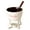 White, variant on lanema Fondue Pots Set for Chocolate,Cheese,Candy Mini Ceramic Fondue Pots with Fork