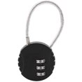thumbnail image 1 of Security Padlock With Steel Cable 3 Digits Code For Suitcase Backpack, 1 of 2