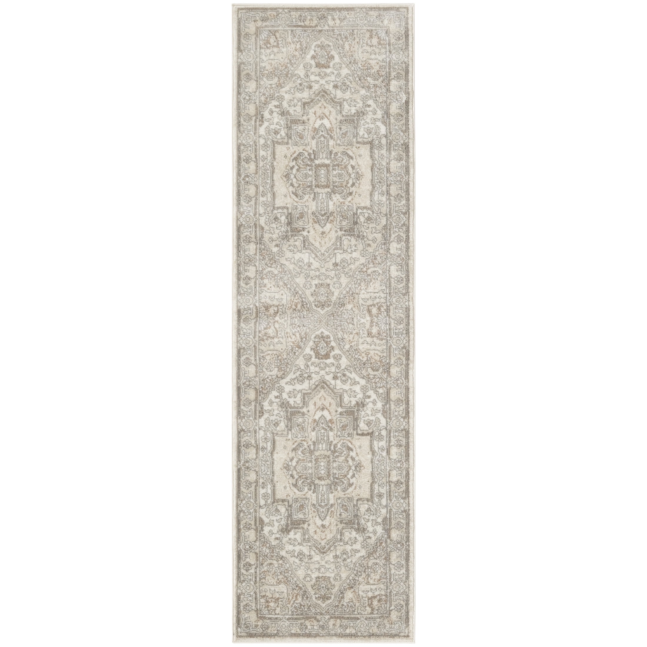 Nourison Concerto 2'2" x 10' Beige Vintage Indoor Rug