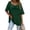 Green, variant on Tbopshirt Womens Tops,Summer Clearance Women Plus Size Loose Casual Short Sleeve Short Neck Solid Casual Blouse T-shirt Tunic Tops