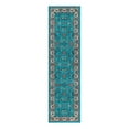 thumbnail image 2 of Unique Loom Medina Collection Area Rug - Hijaz (2' 2" x 7' 10" Runner Arctic Aqua Blue/Black), 2 of 6