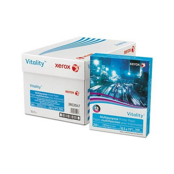 Vitality Multipurpose Print Paper 92 Bright, 20lb, 8.5 x 11, White, 500/Ream
