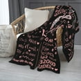 thumbnail image 3 of LHSHID Happy 40th Birthday Decorations Women Blanket Flannel Soft and Comfortable Anti static Bed Sofa Blanket 60x80in, 3 of 5