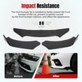 thumbnail image 5 of For Chevy Silverado 1500 Glossy Black Front Bumper Lip Spoiler Splitter Body Kit, 5 of 14