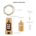 thumbnail image 4 of Luces para botellas de vino Aluan paquete de 10 unidades 12 LED corcho, 4 of 7