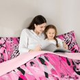 thumbnail image 5 of Homewish Fashion Zebra Print Queen Comforter Set, Pink Leopard Cheetah Bedding Sets, Teens Kids Adult Female Reversible Bedding Comforter Set, Luxury Bedroom Decor, 3-Piece, 5 of 8