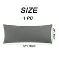 thumbnail image 6 of PiccoCasa Soft Cotton Body Pillow Cover Zipper Closure, Jumbo Dark Gray 20" x 72", 6 of 7