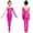 Hot Pink, variant on Kids Girls Stirrup Unitard Gymnastics Leotard Long Sleeve Athletic Tumbling Bodysuit Dancewear Black 12