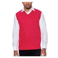 thumbnail image 1 of True Rock Men's Argyle V-Neck Sweater Vest (Red, X-Large), 1 of 2