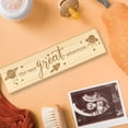 thumbnail image 4 of Pregnancy Test Keepsake Box Planet Star Rocket Wooden Pregnancy Announcement Gifts Box with Raffia Ribbon and Lock Announcement Gifts for Dad Husband 8x2x1.2inch Brown, 4 of 9