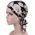thumbnail image 1 of Turban pour Femmes Imprimé - Foulard en Coton Extensible Bonnet Chimio, 1 of 6
