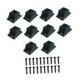 thumbnail image 3 of 10 piezas de zapatas de balaustre de hierro para base de barandilla de escalera, herrajes resistentes para barandilla de patio, oficina y barandilla. Agujero cuadrado de 129 mm, 3 of 8