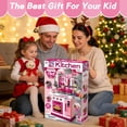 thumbnail image 6 of Caunedy Kids Play Kitchen Set with Realistic Lights & Sounds for Toddler, Kitchen Playset with Play Sink, Cooking Stove, Pretend Kitchen Accessories  for Boys Girls Ages 1-3 3-5 5-8, 6 of 7