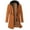 Gold, variant on Men's Classic Coat Wool Blend Trench Coat Windproof Business Overcoat With Detachable Hood