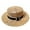 Z02_Khaki, variant on GPOECD Women Straw Hat Summer Small Brim Beach Outdoor Travel Sun Visor Casual Elegant Bohemian Style White,One Size