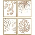 thumbnail image 3 of PixonSign&nbsp;Adhesive Canvas Poster Pastel Autumn Brown Island Leaf Framed Wall Art Nature Wilderness Digital Modern Art Decorative Elements Multicolor Botanical Floral Prints Set - 11"x14" Natural, 3 of 5