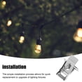thumbnail image 3 of HEALEEP 20Pcs Metal Recessed Light Clips Silver For Professionals DIY Users, 3 of 8