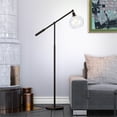 thumbnail image 4 of Henn&Hart 32" Blackened Bronze Metal/Glass Floor Lamp, 4 of 12