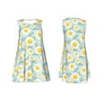 thumbnail image 7 of Yiaed Daisies Flowers Print Women's Sleeveless Dress, Loose Fit Summer Dress, Casual Sleeveless Dress for Women, 7 of 7