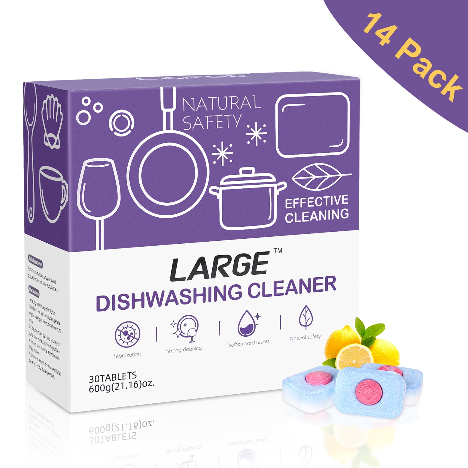 14 Pack Dishwasher Cleaner and Deodorizer, Extra Clean Dishwasher