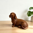 thumbnail image 3 of KGJQ 3D Printed Dachshund Sculpture, Miniature Dog Figurine, Matte Finish Dog Statue, Artistic Pet Memorial Gift, 3 of 5