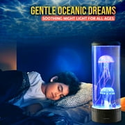 Brewish Jellyfish Lamp with Remote Control, 16 Color Changing Options, 4modes, Auto Shutoff, Sensory Night Light Aquarium Lamp for Kids & Adults Home Decor