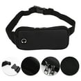 thumbnail image 3 of Unique Bargains 1 Pc Durable Zipper Running Waist Pack for Hiking Gym Black EVA, 3 of 4