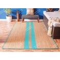 thumbnail image 3 of Chouhan Rugs Natural Jute Turquoise Lined Rug Bohemian Rug Decor Rug Handwoven Rug Custom Rug Decorative Rug, 3 of 8