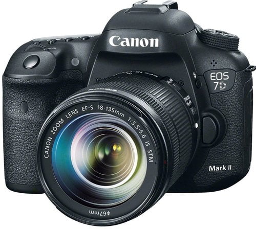 Canon Black EOS 7D Mark II Digital SLR Camera with 20.2 