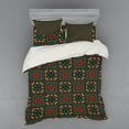 thumbnail image 1 of Ambesonne Ethnic Bedding Set 4 Pcs, Geometric Aztec Ornaments, Queen, Multicolor, 1 of 3