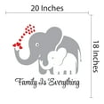 thumbnail image 4 of Animal Wall Decals for Boy's Bedroom - Elephant Blowing Red Hearts with her Trunk Wall Sticker Decal With Easy Installation Instructions Kid's Bedroom Décor Wall Sticker - Size: 20 In x 18 In, 4 of 5