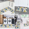 thumbnail image 5 of Hen and Sunflower White Pattern Anti Fatigue Kitchen Rugs Set Of 2, Non Slip Washable Decorative Floor Mats for Kitchen Sink Laundry, 17"x30" and 17"x47", 5 of 6