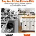 thumbnail image 6 of Senfot Kitchen Island Cart with Storage, Rolling Kitchen Island with Drop Leaf, Microwave Cart on Wheels, Table Bar Cart for Kitchen with Towel Rack for Kitchen,Dining Room, White, 6 of 8