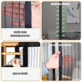thumbnail image 4 of Puerta con mosquitera magnética EEYZD con marco completo negro, 4 of 8