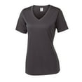 thumbnail image 1 of Gravity Threads T-Shirt Col en V pour Femmes Competitor - Gris Fer - Petit, 1 of 1
