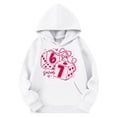 thumbnail image 7 of Kids Hoodies Sweatshirts 6 7 Six Seven Letter Hoodies Sweatshirts Comfortable Pullover Hoodie With Unique Valentine'S Day Print Girls And Boys Crewneck Sweatshirt Dark Purple 110(4-5 Years), 7 of 7