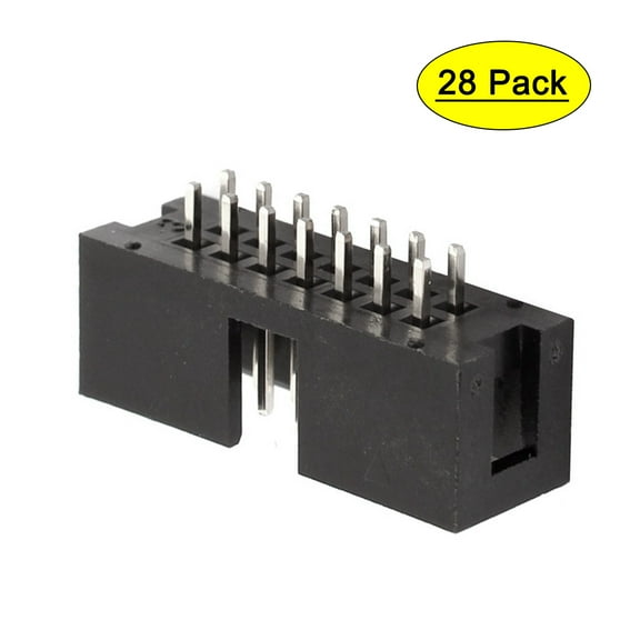 28pcs 2x7 14-Pin 2.54mm Pitch Straight Box Header Connector IDC Male Sockets