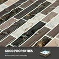 thumbnail image 5 of Art3d Peel and Stick Backsplash Tile Brown Mix Wall Tile 12 in. x 12 in. (6-Pack), 5 of 7