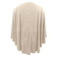 thumbnail image 5 of BUWTTED Women's Elegant Shawl Wraps Soft Open Front Poncho Sweater for Spring Fall Winter Beige One Size, 5 of 5