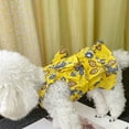 thumbnail image 5 of SPRING PARK Cotton Flower Pattern Dog Dress Dog Clothes Puppy Princess Dress Pet Cat Apparel, 5 of 7