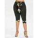 thumbnail image 4 of Leggings Capri de Talla Grande con Estampado de Flores Rosegal Leggings de talla grande, 4 of 5