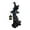 Black, variant on QSTDGVPW Witch Lantern Ornament Craft Cracker Barrel Figurine for Backyard Party Yard Black