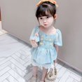 thumbnail image 5 of LNMQLPDBS Graphic Tshirt Girls Spring Tops Baby Crop Tees Shirts Y2k Tee Shirts Girls Clothes Size 10 12 Trendy 3 Year Old Girl Clothes 3, Blue 12-18 Months, 5 of 6