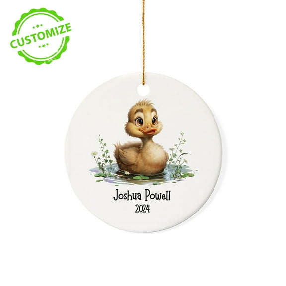 Customizaholic Personalized Ornaments with Names, Duck Christmas Ornament, Duck Ornaments, Christian Christmas Ornaments, Custom Christmas Ornament
