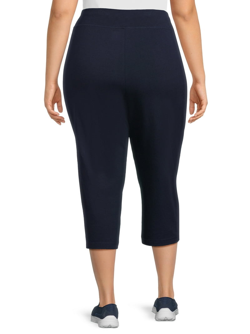 Athletic Works women's Plus Size Knit Capri Pants - 1X-4X